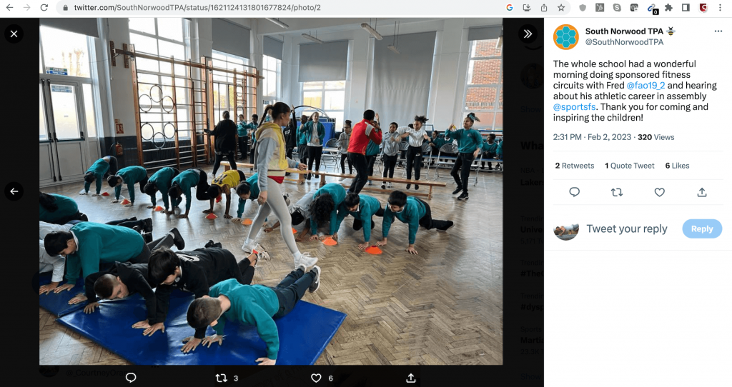 Sports for Schools Sportivator inspires school in Croydon