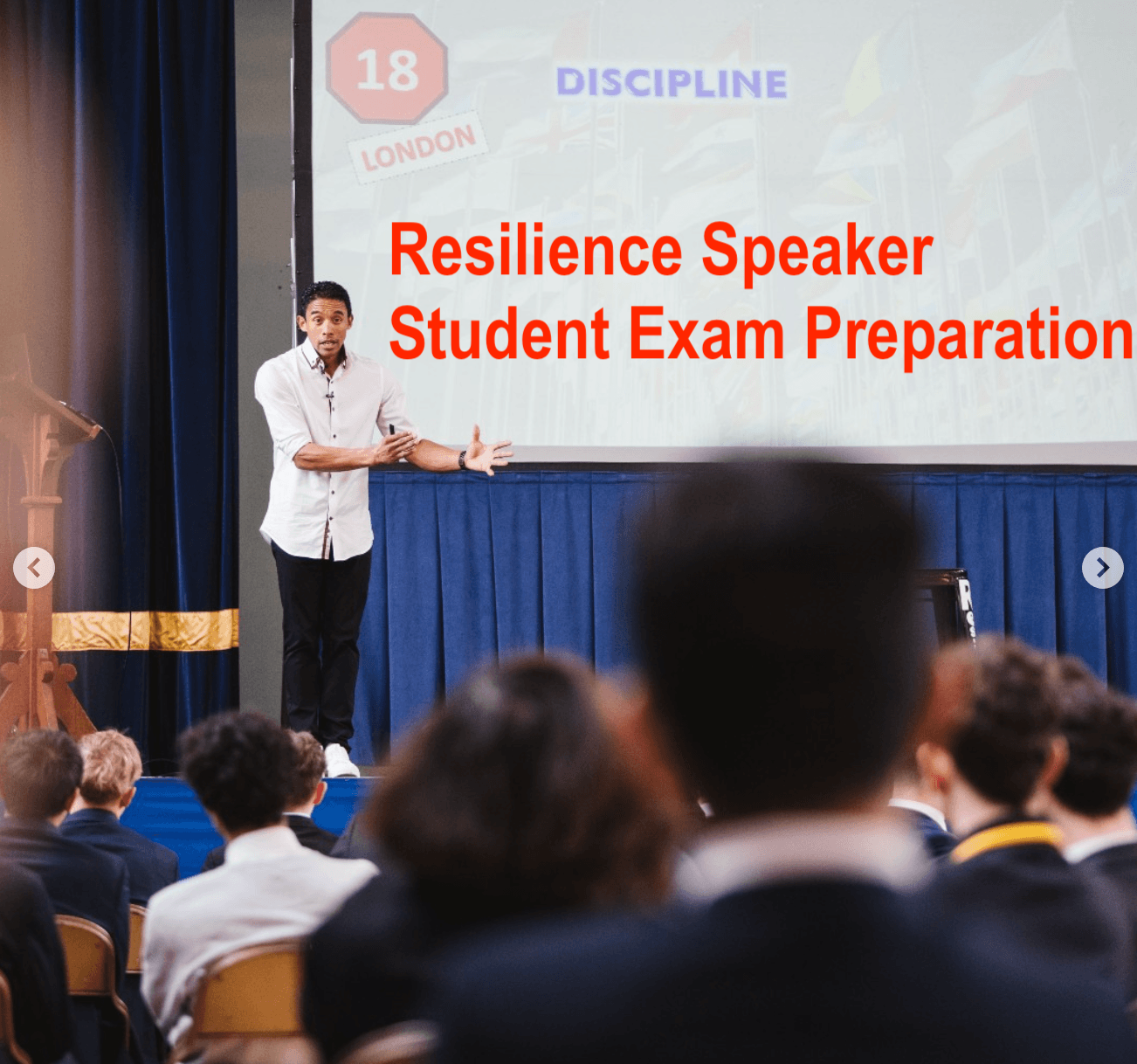Courtney Orange Exam Resilience Speaker for Year 11 - 12 -13 Students