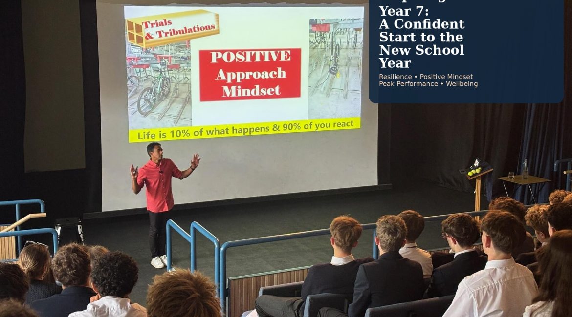 Inspirational Speaker for Year 7 Students/ Setting the Tone for the New Academic Year