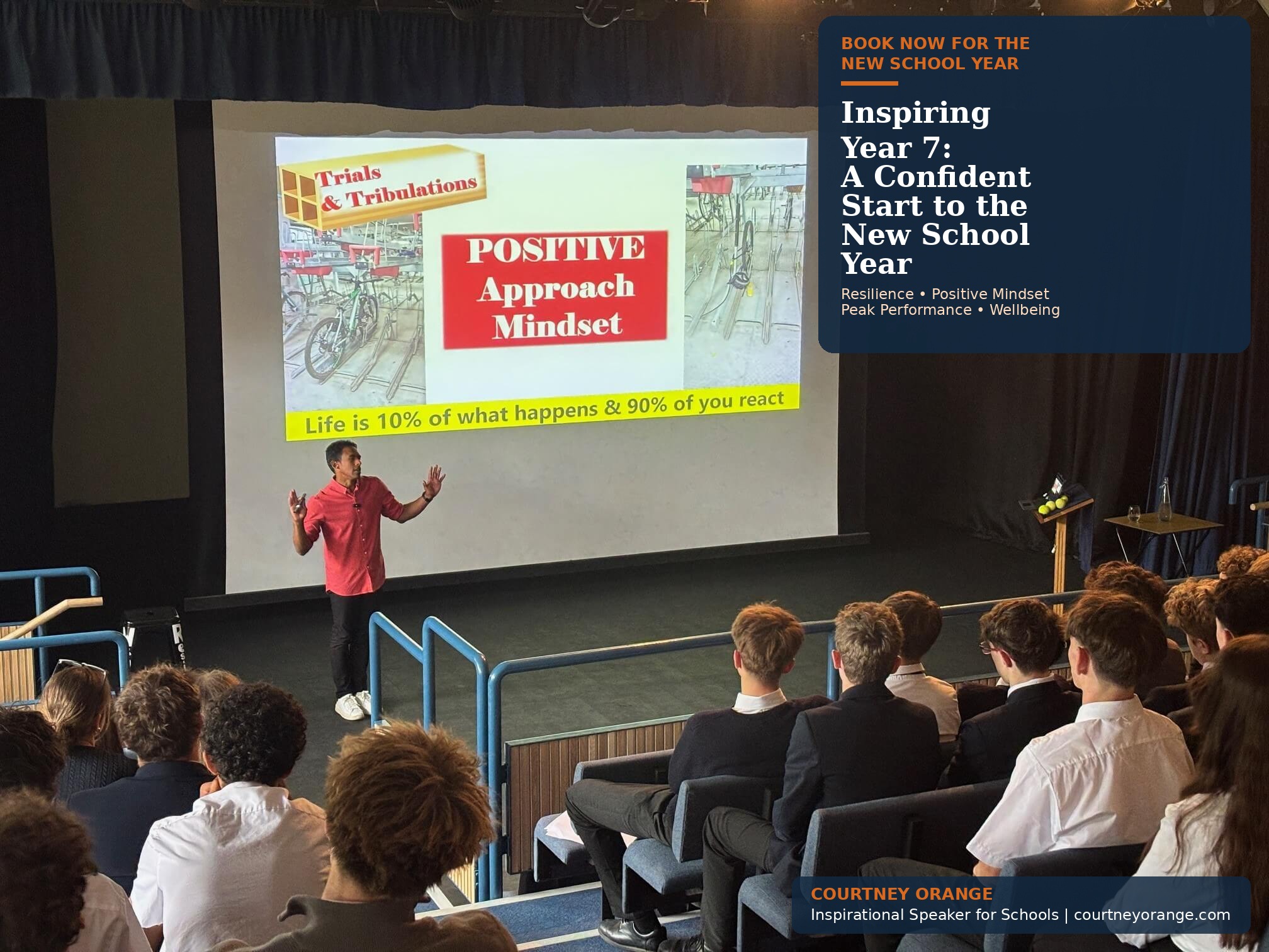 Inspirational Speaker for Year 7 Students/ Setting the Tone for the New Academic Year